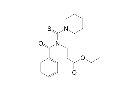 (E)-ETHYL-3-[BENZOYL-(1-PIPERIDYLCARBOTHIOYL)-AMINO]-2-PROPENOATE