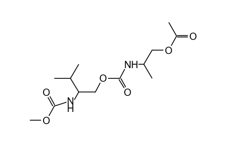 (2-HYDROXY-1-METHYLETHYL)CARBAMIC ACID, ESTER WITH METHYL [1-(HYDROXYMETHYL)-2-METHYLPROPYL]CARBAMATE, ACETATE (ESTER)