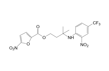 5-NITRO-2-FUROIC ACID, 3-METHYL-3-(2-NITRO-alpha,alpha,alpha-TRIFLUORO-p-TOLUIDINO)BUTYL ESTER