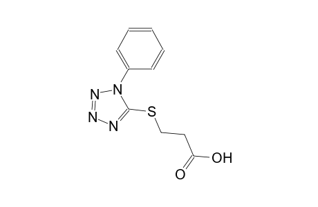 Propanoic acid, 3-[(1-phenyl-1H-tetrazol-5-yl)thio]-