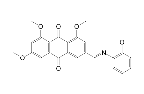 6-[[(2-HYDROXYPHENYL)-IMINO]-METHYL]-1,3,8-TRIMETHOXYANTHRAQUINONE