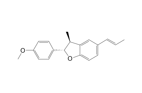 (2S,3S)-2,3-DIHYDRO-2-(4-METHOXYPHENYL)-3-METHYL-5-[1(E)-PROPENYL]-BENZOFURAN