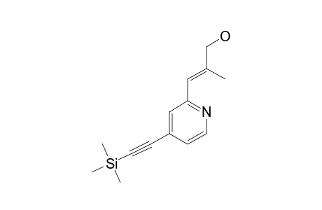 2-[(1E)-3-HYDROXY-2-METHYLPROP-1-EN-1-YL]-4-[2-TRIMETHYLSILYLETH-1-YN-1-YL]-PYRIDINE