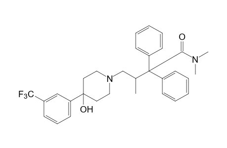 alpha,alpha-diphenyl-4-hydroxy-4-(alpha,alpha,alpha-trifluoro-m-tolyl)-N,N,beta-trimethyl-1-piperidinebutyramide