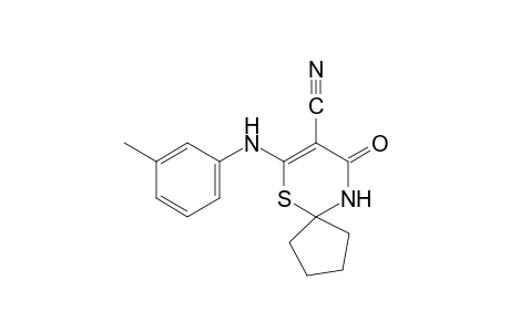 9-oxo-7-(m-toluidino)-6-thia-10-azaspiro[4.5]dec-7-ene-8-carbonitrile