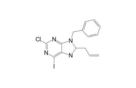 8-ALLYL-9-BENZYL-7,8-DIHYDRO-2-CHLORO-6-JODOPURINE