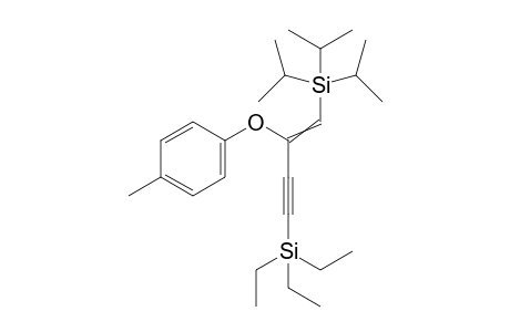 1-Triisopropylsilyl-2-(4-methylphenyloxy)-4-triethylsilylbut-1-en-3-yne