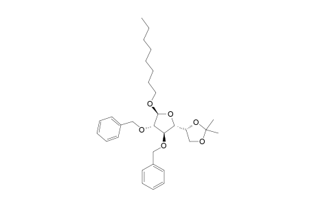 OCTYL-5,6-ISOPROPYLIDENE-2,3-DI-O-BENZYL-BETA-D-GALACTOFURANOSIDE