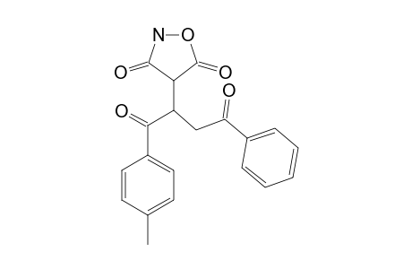 4-[1'-(4-METHYLBENZOYL)-2'-BENZOYL-ETHYL]-ISOXAZOLIDINE-3,5-DIONE