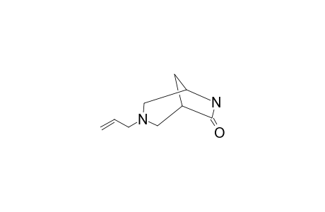 (+/-)-3,6-DIAZA-7-OXO-3-(2-PROPENYL)-BICYCLO-[3.2.1]-OCTANE