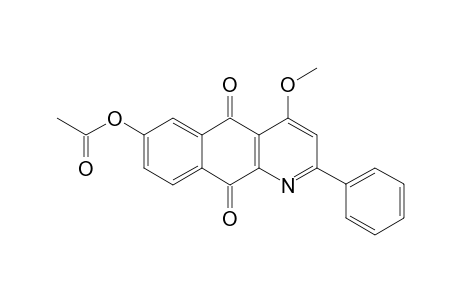 7-ACETOXY-4-METHOXY-2-PHENYL-BENZO-[G]-QUINOLINE-5,10-DIONE