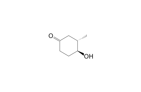 (3S,4S)-3-methyl-4-oxidanyl-cyclohexan-1-one