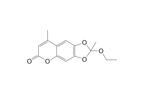 2,8-dimethyl-2-ethoxy-6H-1,3-dioxolo[4,5-g][1]benzopyran-6-one