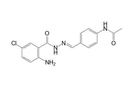 5-chloroanthranilic acid, (p-acetamidobenzylidene)hydrazide