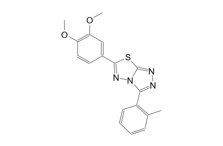 6-(3,4-dimethoxyphenyl)-3-(2-methylphenyl)[1,2,4]triazolo[3,4-b][1,3,4]thiadiazole