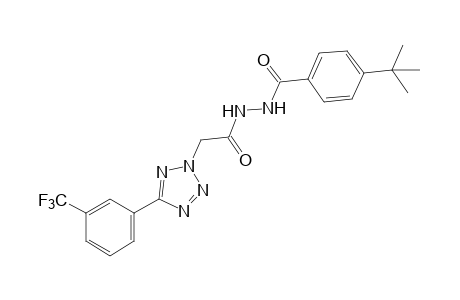 1-(p-tert-butylbenzoyl)-2-{[5-(alpha,alpha,alpha-trifluoro-m-tolyl)-2H-tetrazol-2-yl]acetyl}hydrazine