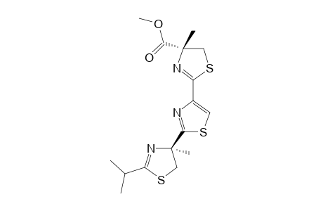 (4R)-4-Methyl-4-[2'-(4'-(2"-((4"R)-4"-methoxycarbonyl-4"-methyl))-.deata.(2)-thiazoline)thiazole]-2-isopropyl-.deata.(2)-thiazoline