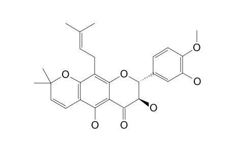 PRENYL-URUCUOL-A;5,3'-DIHYDROXY-4'-METHOXY-2'',2''-DIMETHYL-CHROMENE-(5'',6'':6,7)-DIHYDRO-FLAVONOL