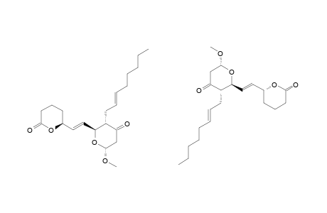 (2'-R,3'S,6'-S,5-RS)-7-[6-METHOXY-4-OXO-3-(2-Z-OCTENYL)-TETRAHYDROPYRAN-2-YL]-6-E-HEPTEN-5-OLIDE;MIXTURE_OF_ISOMERS