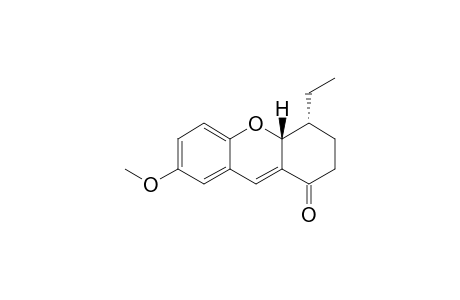 TRANS-7-METHOXY-4-ETHYL-2,3,4,4A-TETRAHYDROXANTHEN-1-ONE