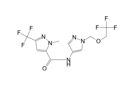 1-methyl-N-{1-[(2,2,2-trifluoroethoxy)methyl]-1H-pyrazol-4-yl}-3-(trifluoromethyl)-1H-pyrazole-5-carboxamide