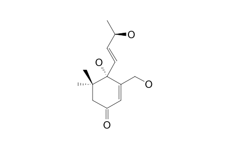 GLOCHIONIONOL-A;(6S,7E,9S)-MEGASTIGMAN-3-ONE-4,7-DIEN-6,9,13-TRIOL