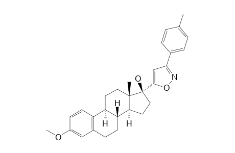 3-METHOXY-17-ALPHA-[3'-(4''-METHYL)-PHENYL-ISOXAZOL-5'-YL]-ESTRA-1,3,5(10)-TRIEN-17-BETA-OL