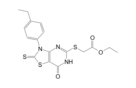 acetic acid, [[3-(4-ethylphenyl)-2,3,6,7-tetrahydro-7-oxo-2-thioxothiazolo[4,5-d]pyrimidin-5-yl]thio]-, ethyl ester