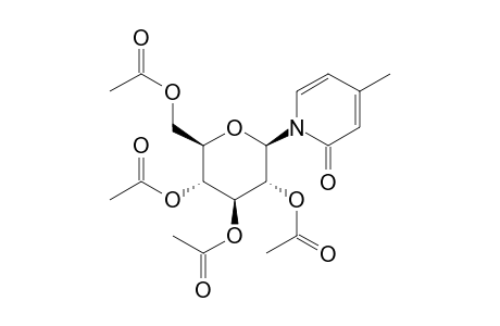 1-beta-D-glucopyranosyl-4-methyl-2(1H)-pyridone, tetraacetate