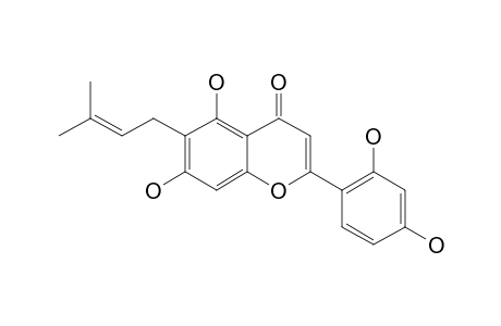 5,7,2',4'-TETRAHYDROXY-6-(3-METHYLBUT-3-ENYL)-FLAVONE