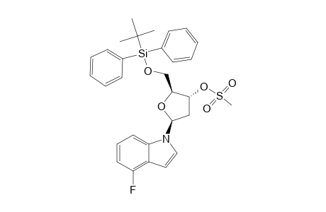 1-(2'-DESOXY-5'-O-TERT.-BUTYLDIPHENYLSILYL-3'-O-MESYL-BETA-D-ERYTHROPENTOFURANOSYL)-4-FLUOROINDOLE