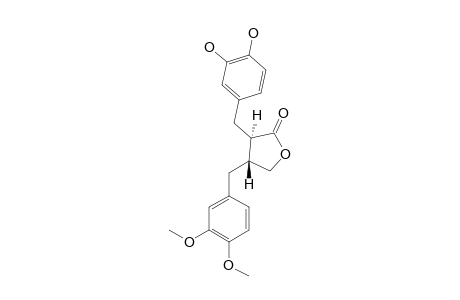 (2R,3R)-2-(3',4'-DIHYDROXYBENZYL)-3-(3'',4''-DIMETHOXYBENZYL)-BUTYROLACTONE