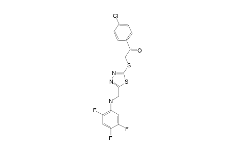 2-[5-[(2,4,5-TRIFLUOROPHENYLAMINO)-METHYL]-1,3,4-THIADIAZOL-2-YL-THIO]-1-(4-CHLOROPHENYL)-ETHANONE