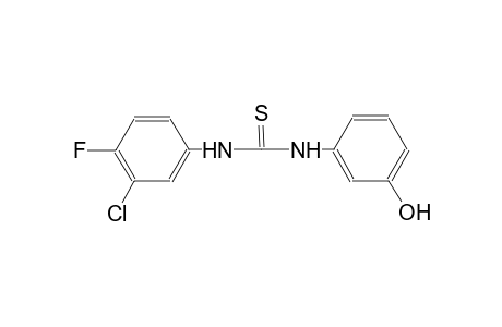 N-(3-chloro-4-fluorophenyl)-N'-(3-hydroxyphenyl)thiourea