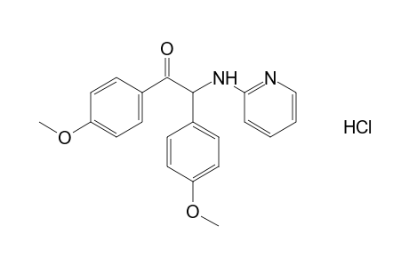 4'-methoxy-2-(p-methoxyphenyl)-2-[(2-pyridyl)amino]acetophenone, monhydrochloride