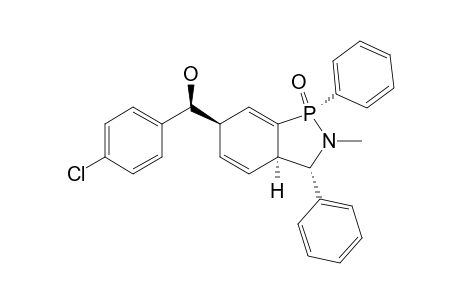 (1RS,3SR,3ARS,6RS,13SR)-2,3,3A,6-TETRAHYDRO-6-(1-HYDROXY-PARA-CHLOROPHENYMETHYL)-2-METHYL-1,3-DIPHENYLBENZO-[C]-[1,2]-AZAPHOSPHOLE-1-OXIDE