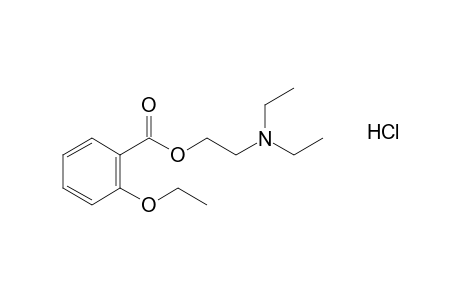 o-ethoxybenzoic acid, 2-(diethylamino)ethyl ester, hydrochloride