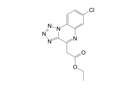 7-CHLORO-4-ETHOXYCARBONYL-METHYLENE-4,5-DIHYDROTETRAZOLO-[1,5-A]-QUINOXALINE,TAUTOMER-B