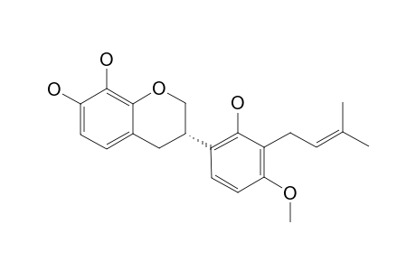 SEDANON_F;(S)-3-[2-HYDROXY-4-METHOXY-3-(3-METHYLBUT-2-EN-1YL)-PHENYL]-CHROMAN-7,8-DIOL