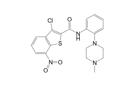 3-Chloro-N-[2-(4-methylpiperazin-1-yl)phenyl]-7-nitro-1-benzothiophene-2-carboxamide