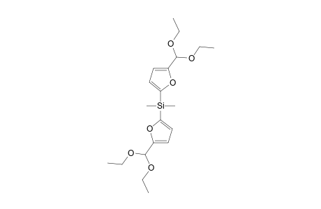 SI,SI-DIMETHYL-5,5'-SILANEDIYL-BIS-FURAN-2-CARBALDEHYDE-DIETHYLACETAL