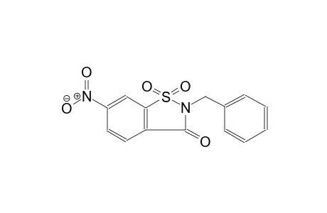 1,2-Benzisothiazol-3(2H)-one, 2-benzyl-6-nitro-, 1,1-dioxide