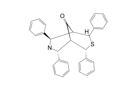 2,4,6,8-TETRAPHENYL-3-THIA-7-AZABICYCLO-[3.3.1]-NONAN-9-ONE