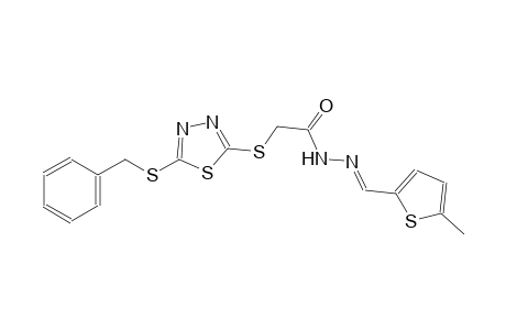 acetic acid, [[5-[(phenylmethyl)thio]-1,3,4-thiadiazol-2-yl]thio]-, 2-[(E)-(5-methyl-2-thienyl)methylidene]hydrazide