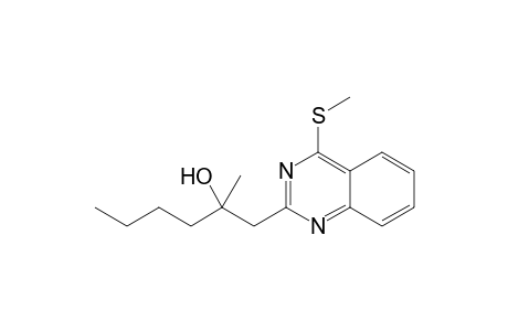 2-(2-Hydroxy-2-methylhexyl)-4-(methylthio)quinazoline