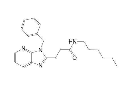 3H-imidazo[4,5-b]pyridine-2-propanamide, N-hexyl-3-(phenylmethyl)-