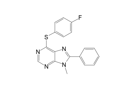 9-Methyl-8-phenyl-6-[(p-fluorophenyl)sulfanyl]-9H-purine