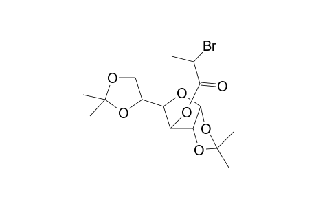 1,2;5,6-Di-O-(1-methylethylidene)-.alpha.-D-glucofuranosyloxy]-2-bromo propanoate