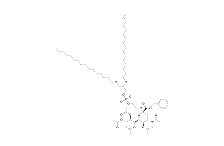 #2C;[BENZYL-(GLYCEROL-5-ACETAMIDO-4,7,8,9-O-TETRAACETYL-3,5-DIDEOXY-D-GLYCERO-ALPHA-D-GALACTO-2-NONULOPYRANOSYL)]-1,2-DIHEXADECYL-GLYCERO-3-PHOSPHATE