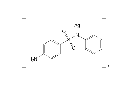 SULFANILANILIDE, SILVER SALT, POLYMER